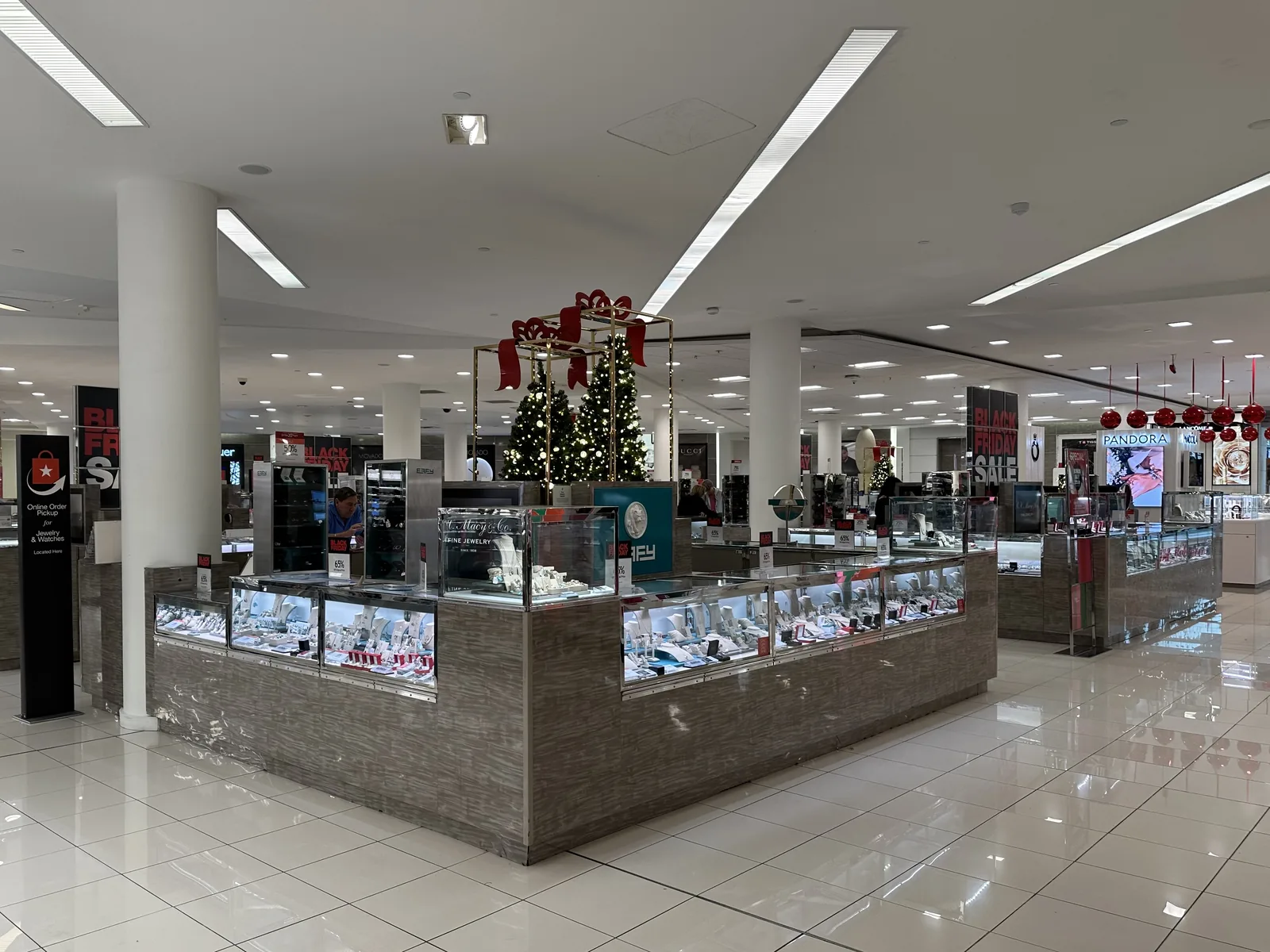 A Macy's store decorated for Christmas at Dadeland Mall in Miami.