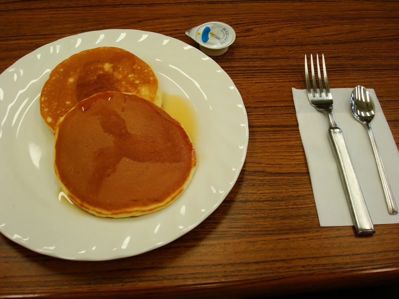 A stack of pancakes. The photo was not taken at a Wellington restaurant.