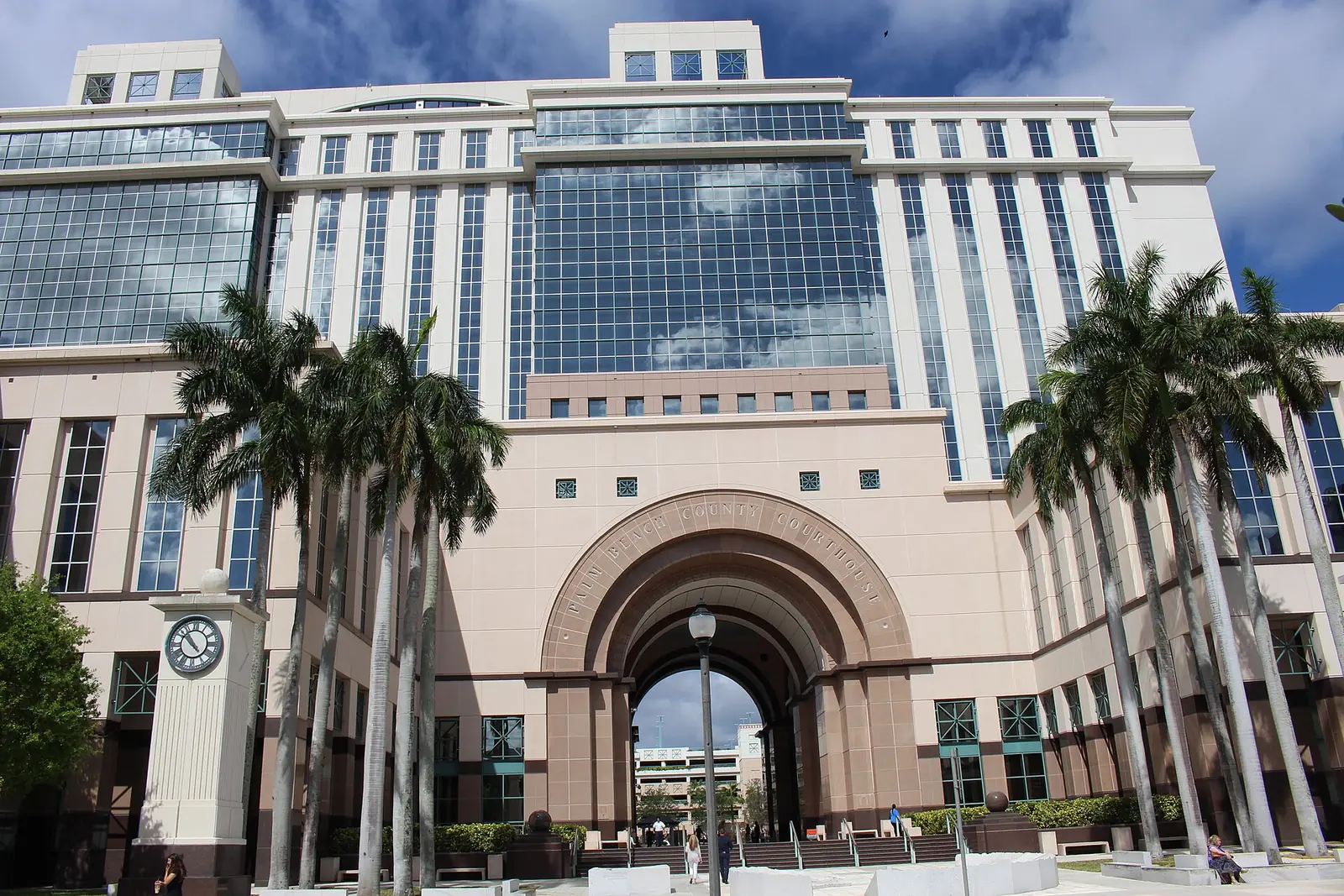 The Palm Beach County Courthouse in downtown West Palm Beach, the county seat.